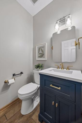 A half bath is located on the main floor.