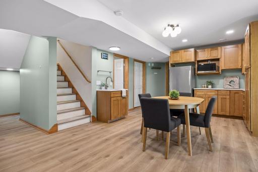 When you head down to your LL - you will surprisingly find a great kitchenette space.