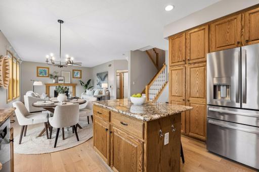 From countertop to informal dining table is where this is at.