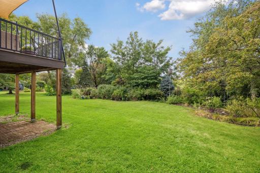 When you walk out from the lower level - you will find a great backyard.