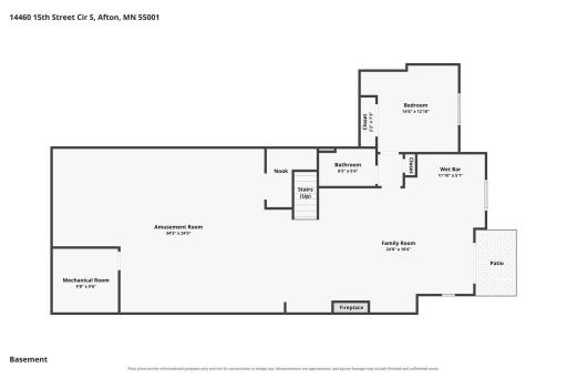 Lower Level Floor Plan