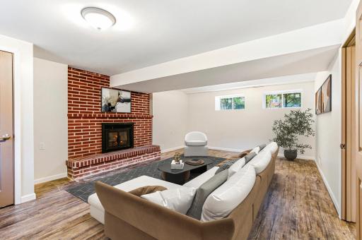 Fourth Bedroom / lower level family room [image digitally staged]