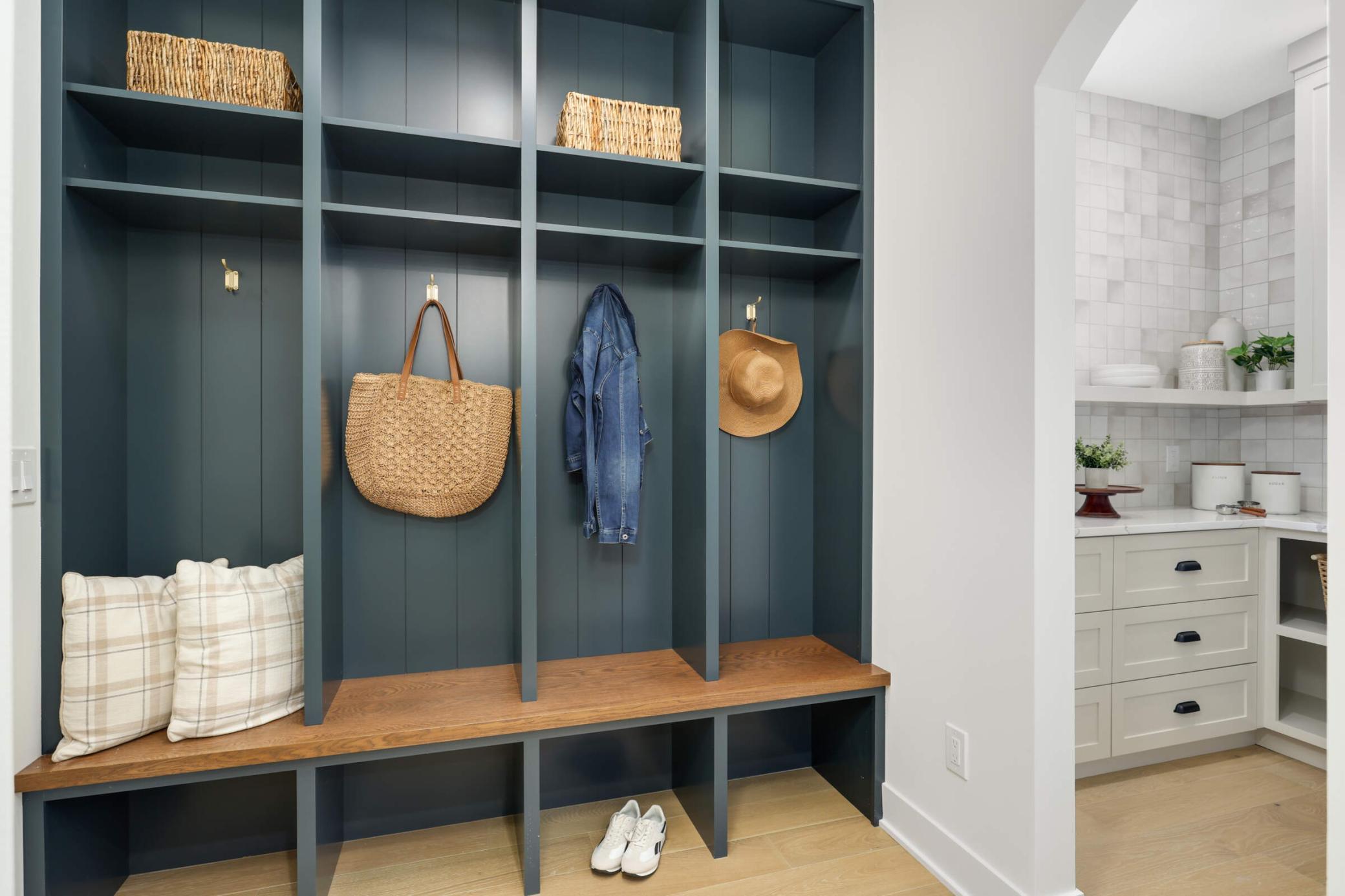 Mud room leading to garage and pantry