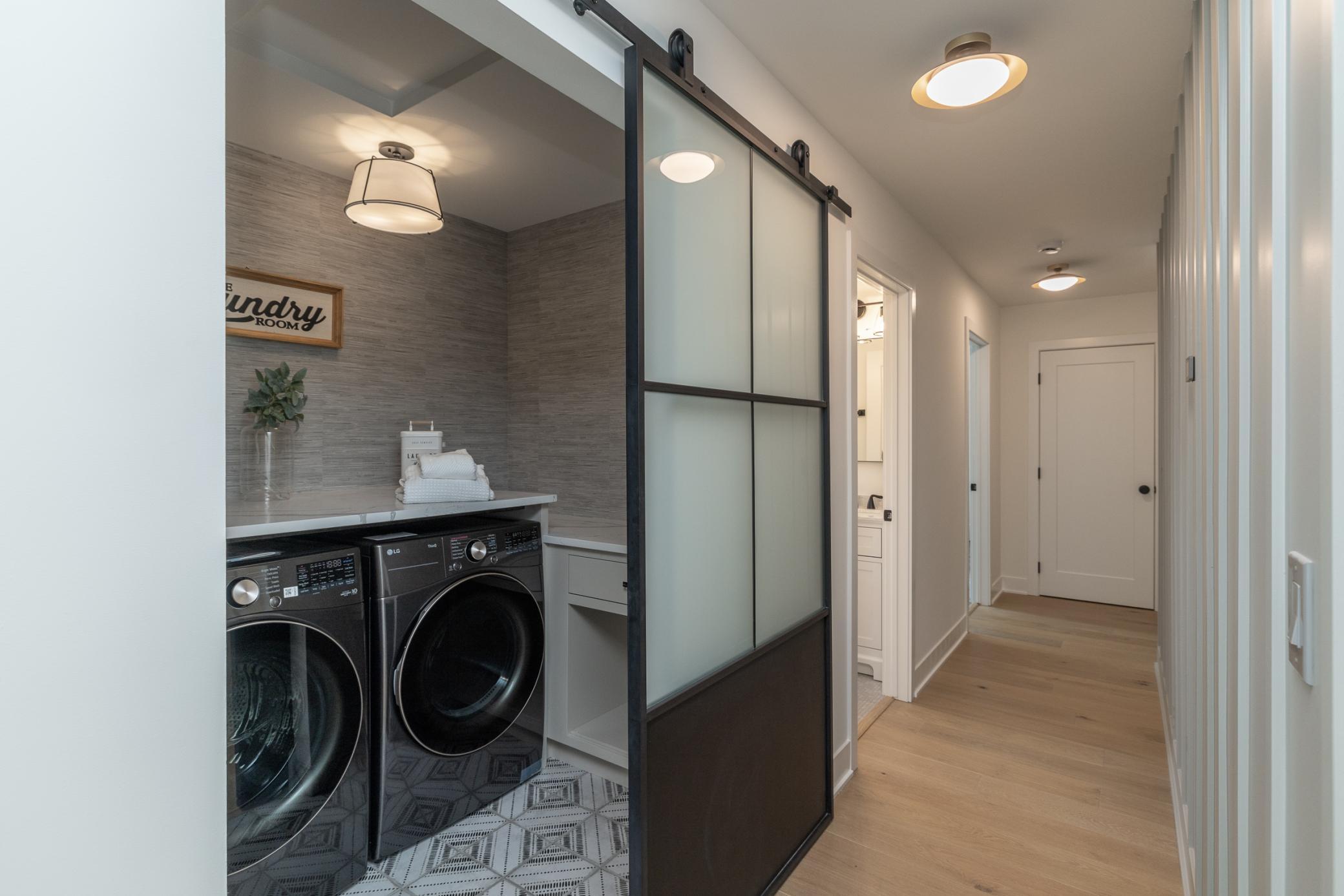 Upper level laundry