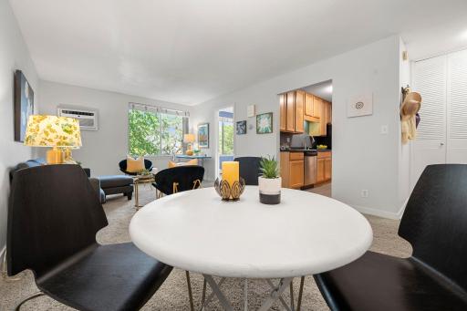 From the dining area
