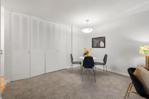 Dining Area and Large Closet