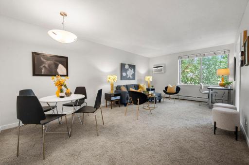 Open Living and Dining