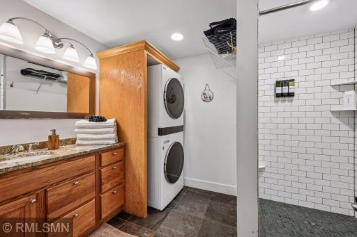 Upper, 3/4 BA with laundry 2 of 2, tiled shower