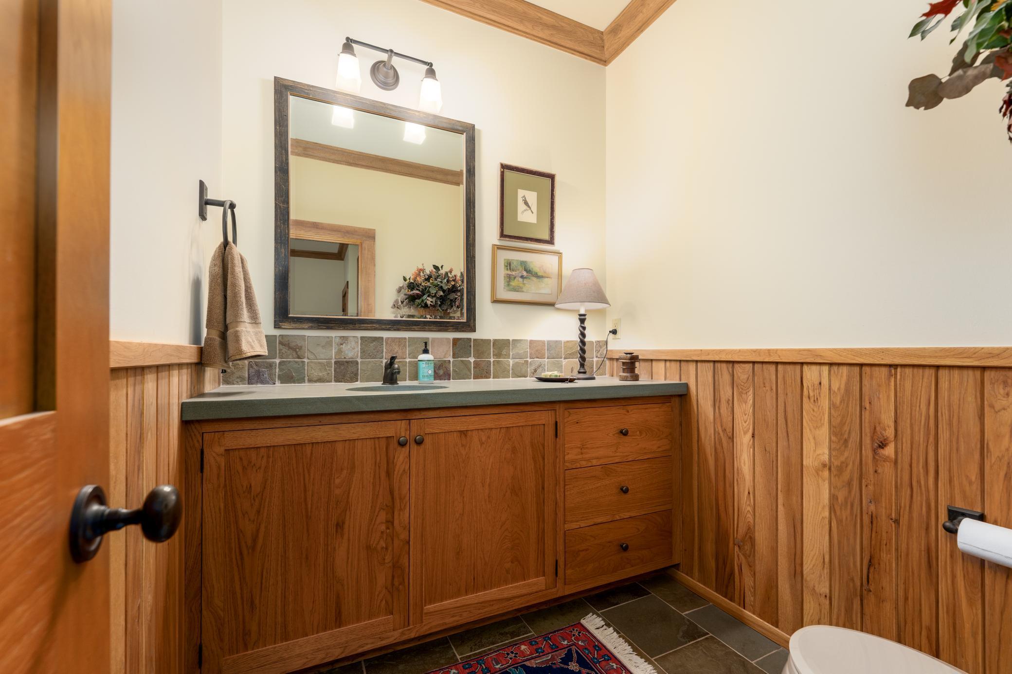 Powder room on main floor!