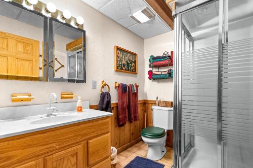 Lower Level 3/4 Bath with shower