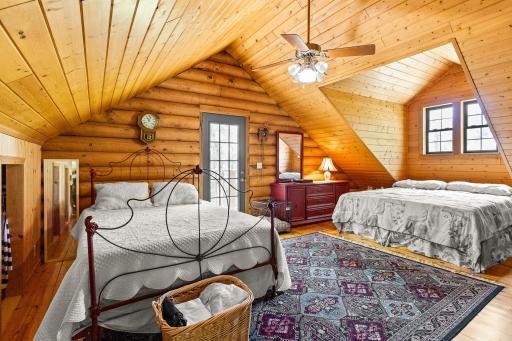 Loft bedroom with coffee balcony