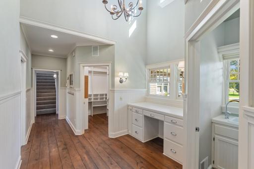 Back Hall with access to Apartment over Garage