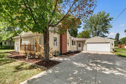 Concrete driveway w/attached 2 stall + detached 2 stall