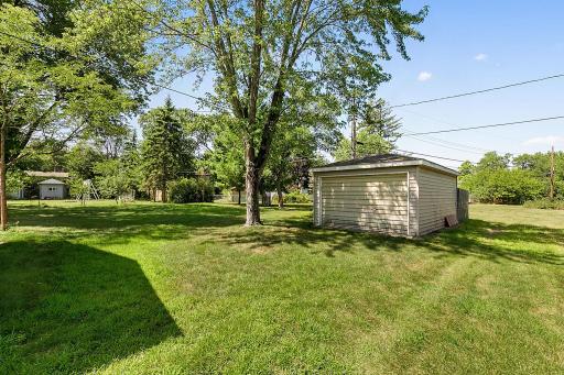 Backyard & detached 2 stall garage