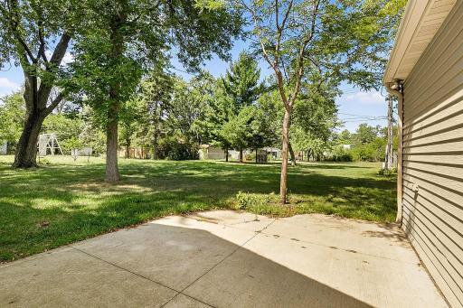 Concrete patio