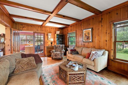 Large Livingroom with French Doors to the 4-Season Room
