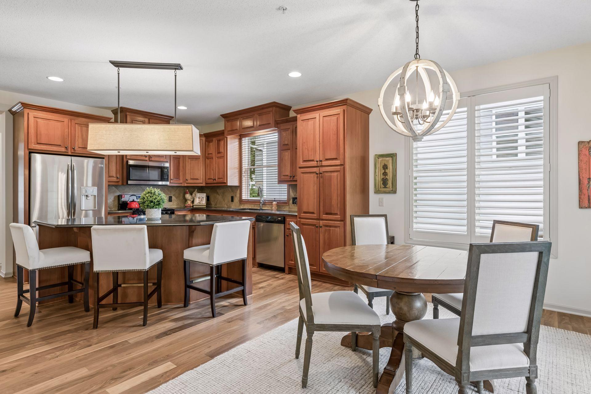 Lovely informal dining room is the perfect spot for a family meal!