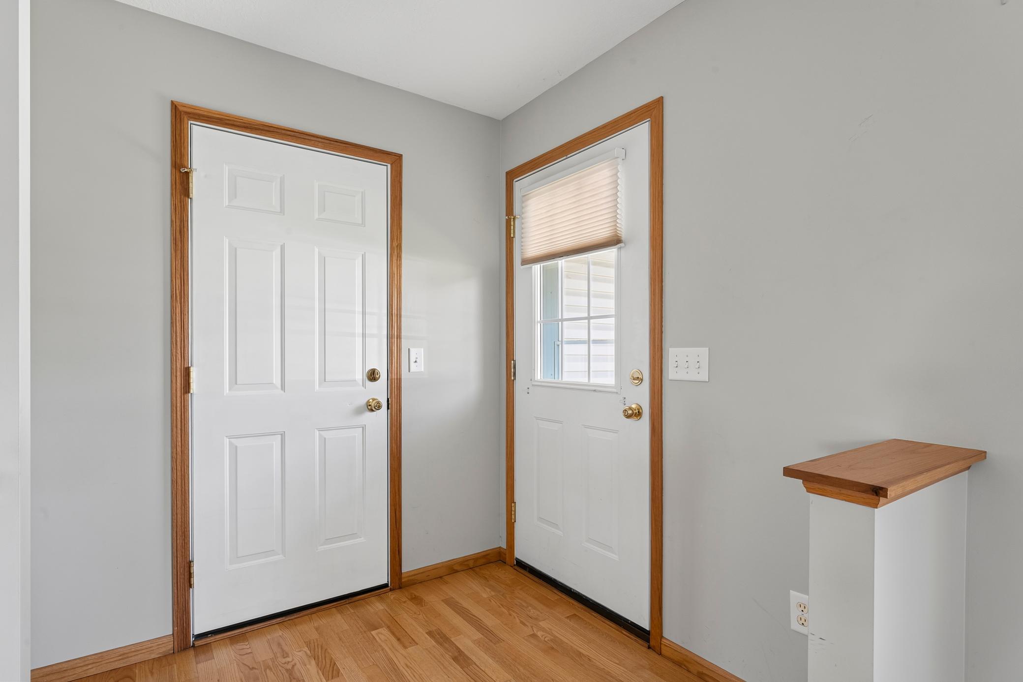 Front Door + Garage Entrance
