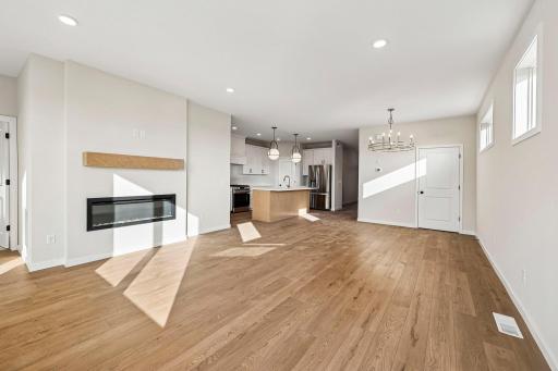 Main level living family room/dining. This home has the perfect flow for everyday living.