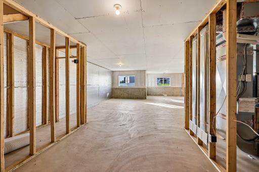 Unfinished lookout basement. All the extra possibilities!