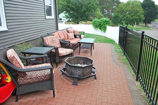 Nice paver patio front