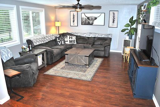 Large main level living room