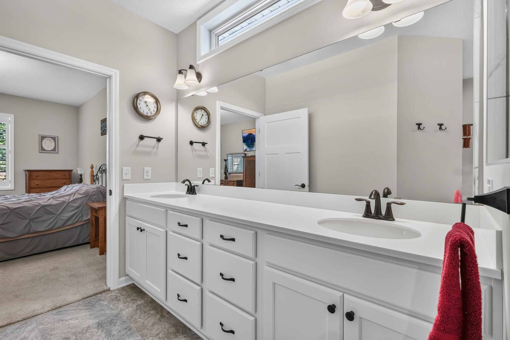 Extra Long Stone Countertop Vanity