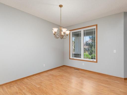 A spacious front room used for more formal dining or could easily be accommodate need for an office or sitting room.