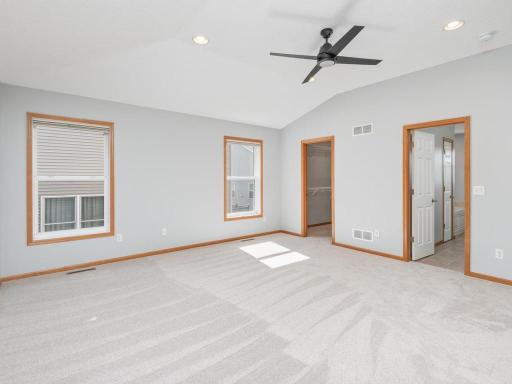 Primary bedroom will accommodate any style or size of furniture!