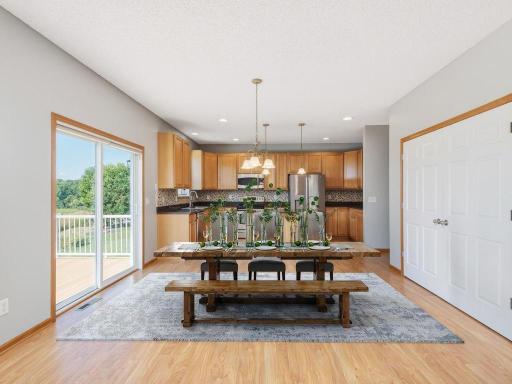 Virtually Staged - Dining & Kitchen - Pembroke Pass, Chanhassen