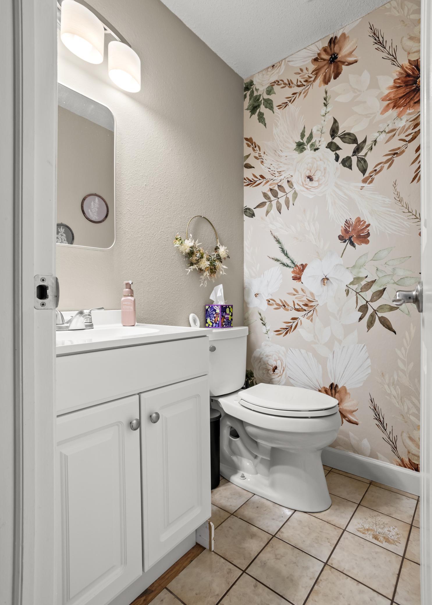 Main floor powder room