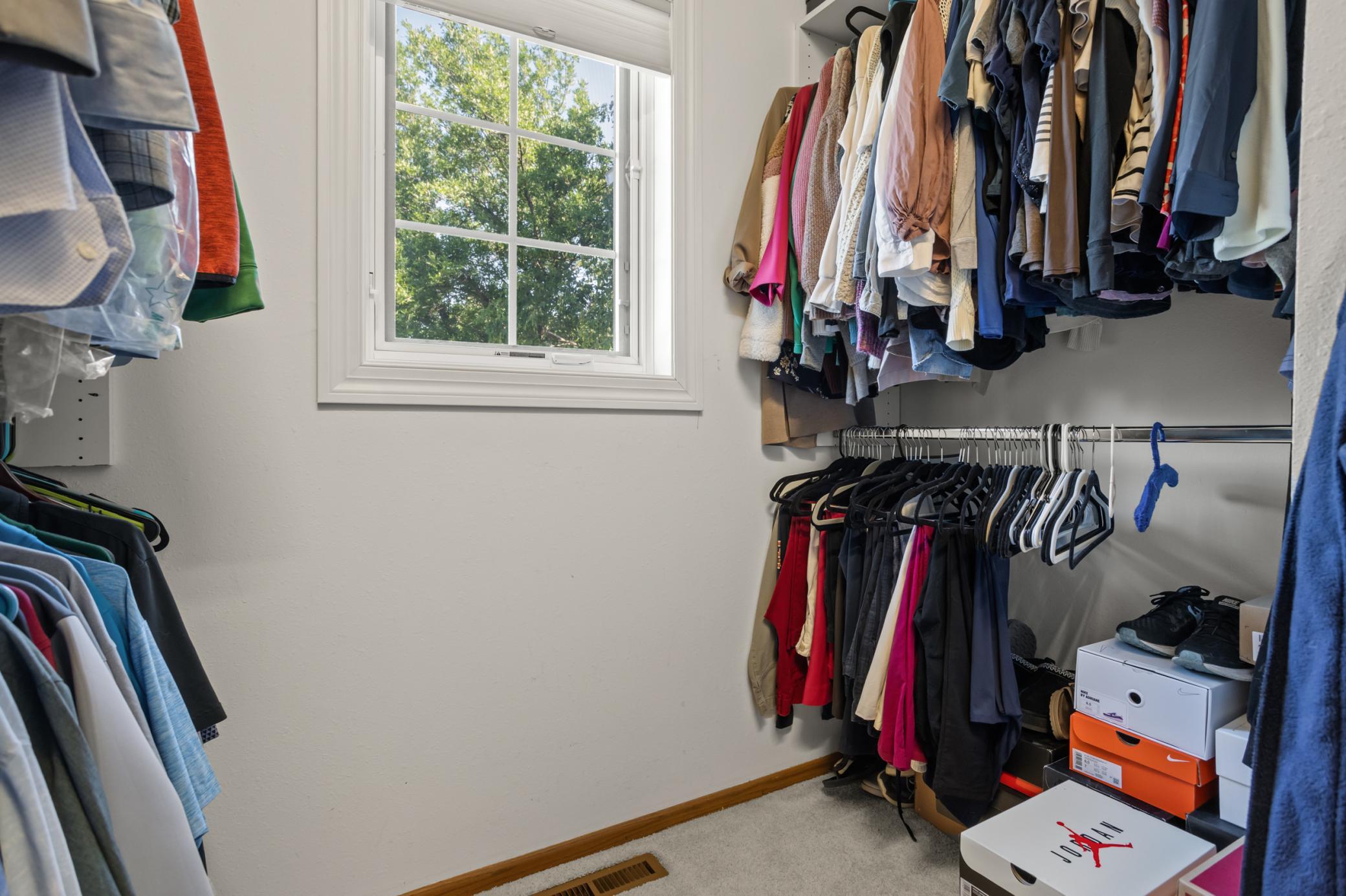 Primary closet