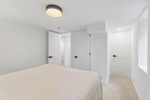 with a sizable walk-in closet