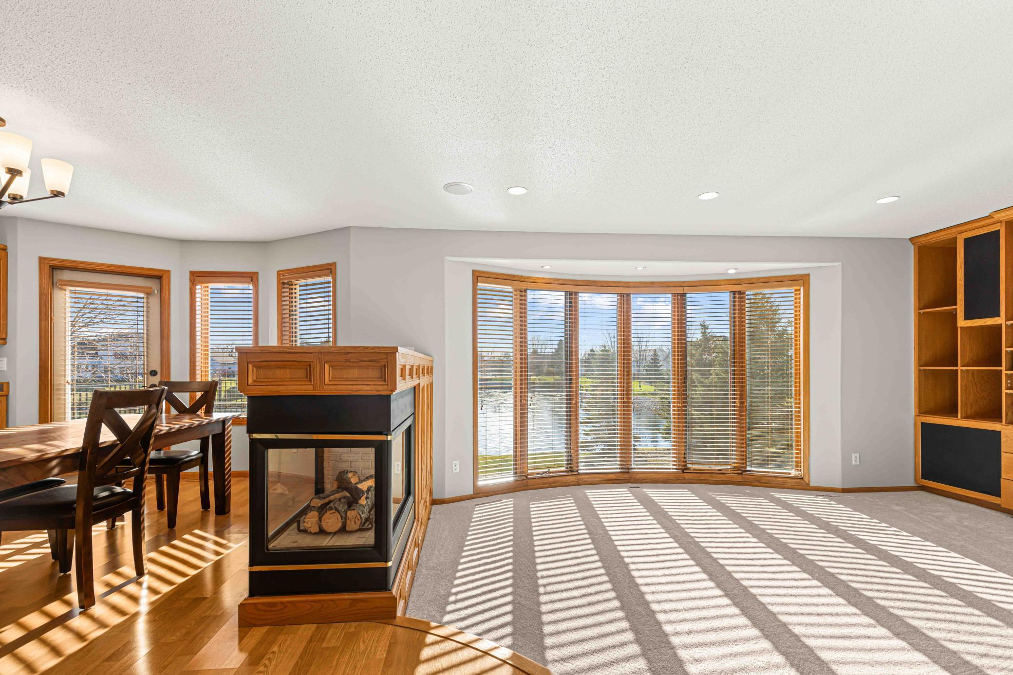 Main Floor Family Room with Gas Fireplace