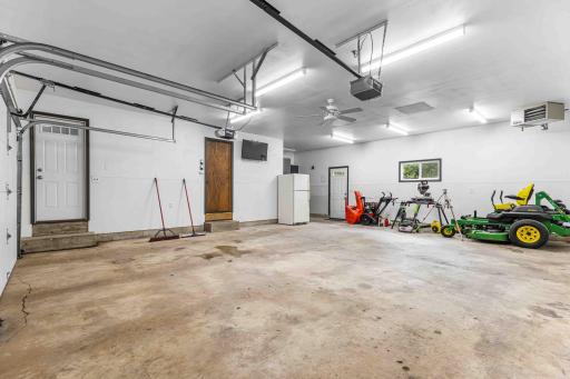 Finished & Heated Oversized 2-Stall Garage