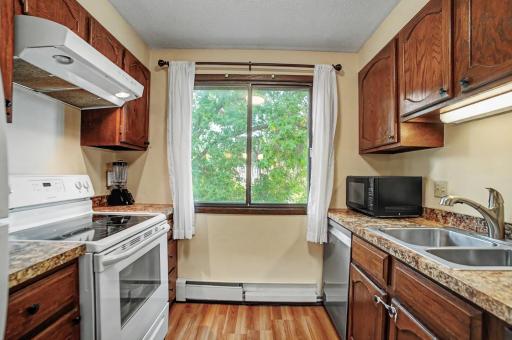 Kitchen window - a rare find in condo living