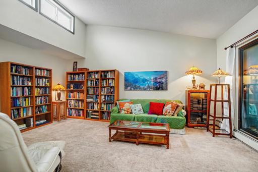 Southern facing high windows bring in natural light
