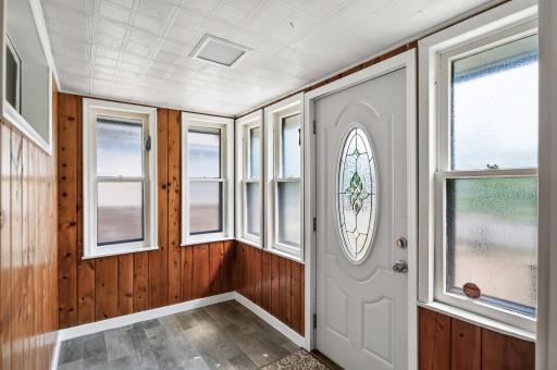 Spacious entry is bright and welcoming.