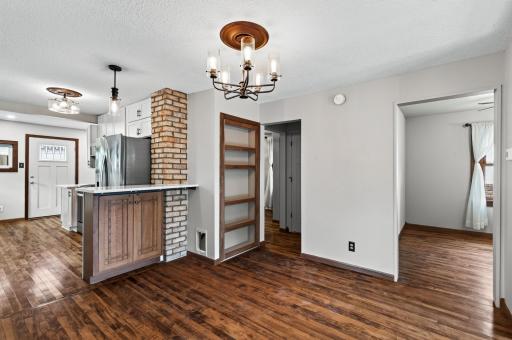 Shelves add extra storage space AND it's a "secret door"!