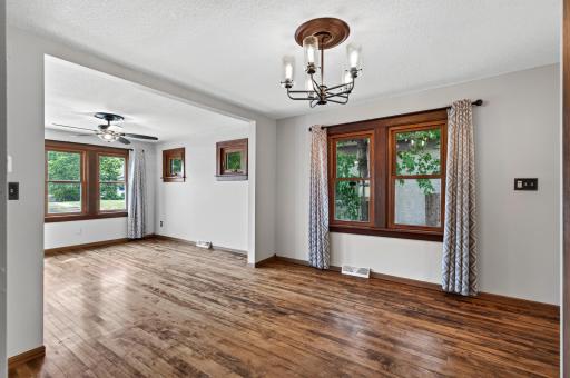 The accent windows in the Living Room add to the charm.