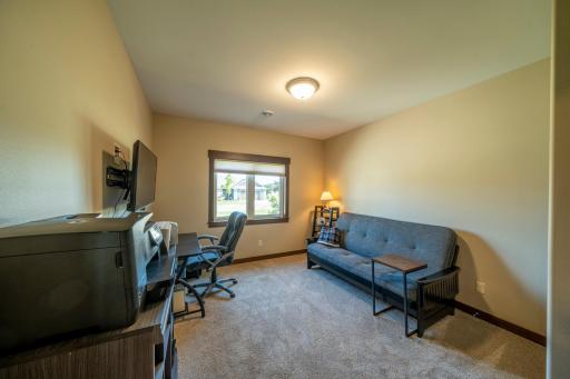 Bedroom used as an office