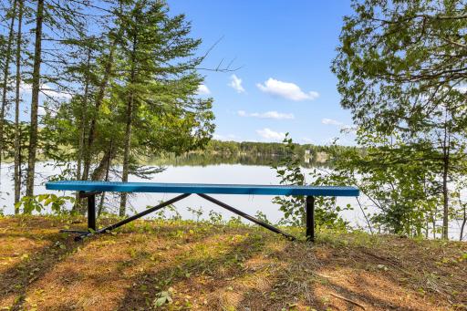 Photo for 1233 Cameron Drive, Cotton, MN 55724 - listing #7128108 Two lakeside benches for watching the sunsets.