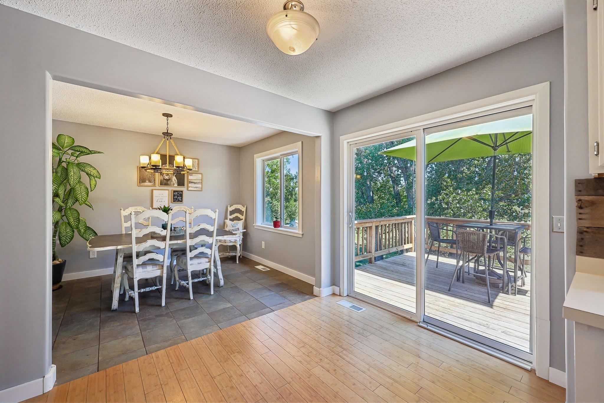 Extend your entertainment space onto the expansive deck just right off the dining and kitchen.