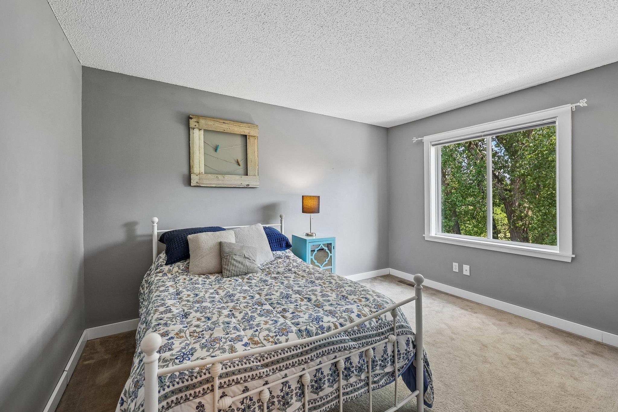 All three bedrooms are located on one level.