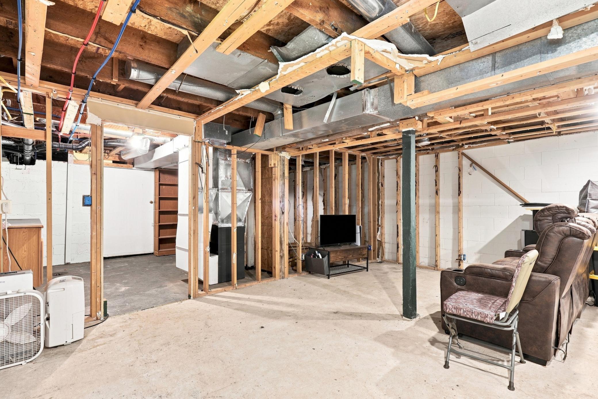 Unfinished basement