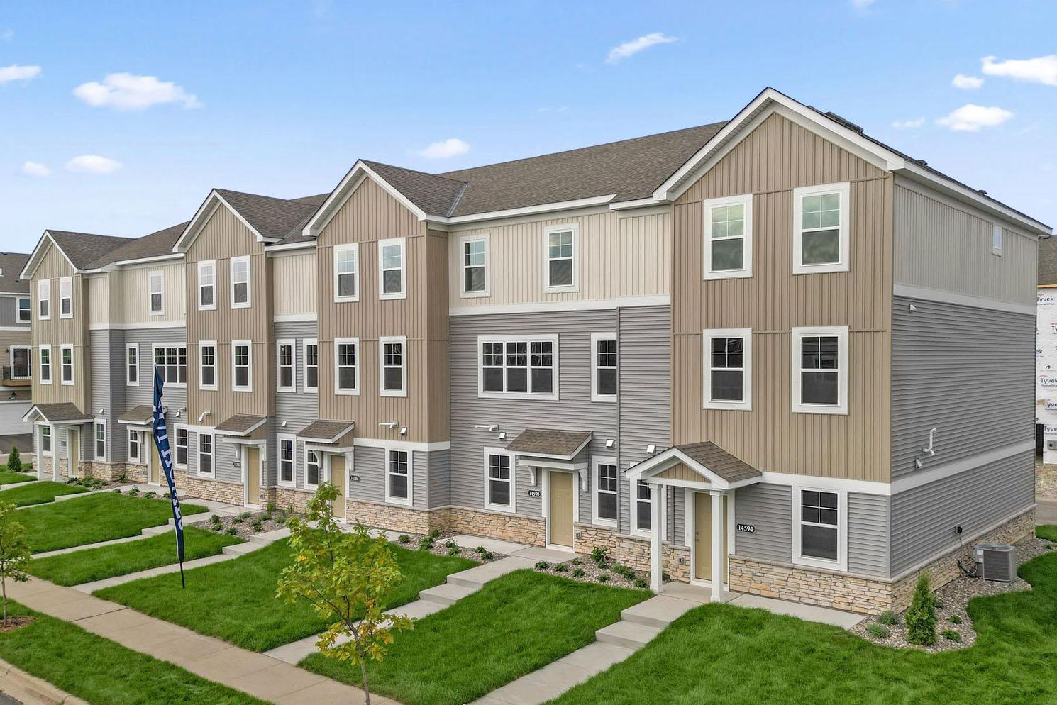 Welcome to the Capri, a stunning three-story end-unit townhome designed for spacious living with nearly 2200 square feet! This versatile floorplan includes 3 bedrooms, 3 bathrooms and finished lower level with rec room. (Photo of model home)