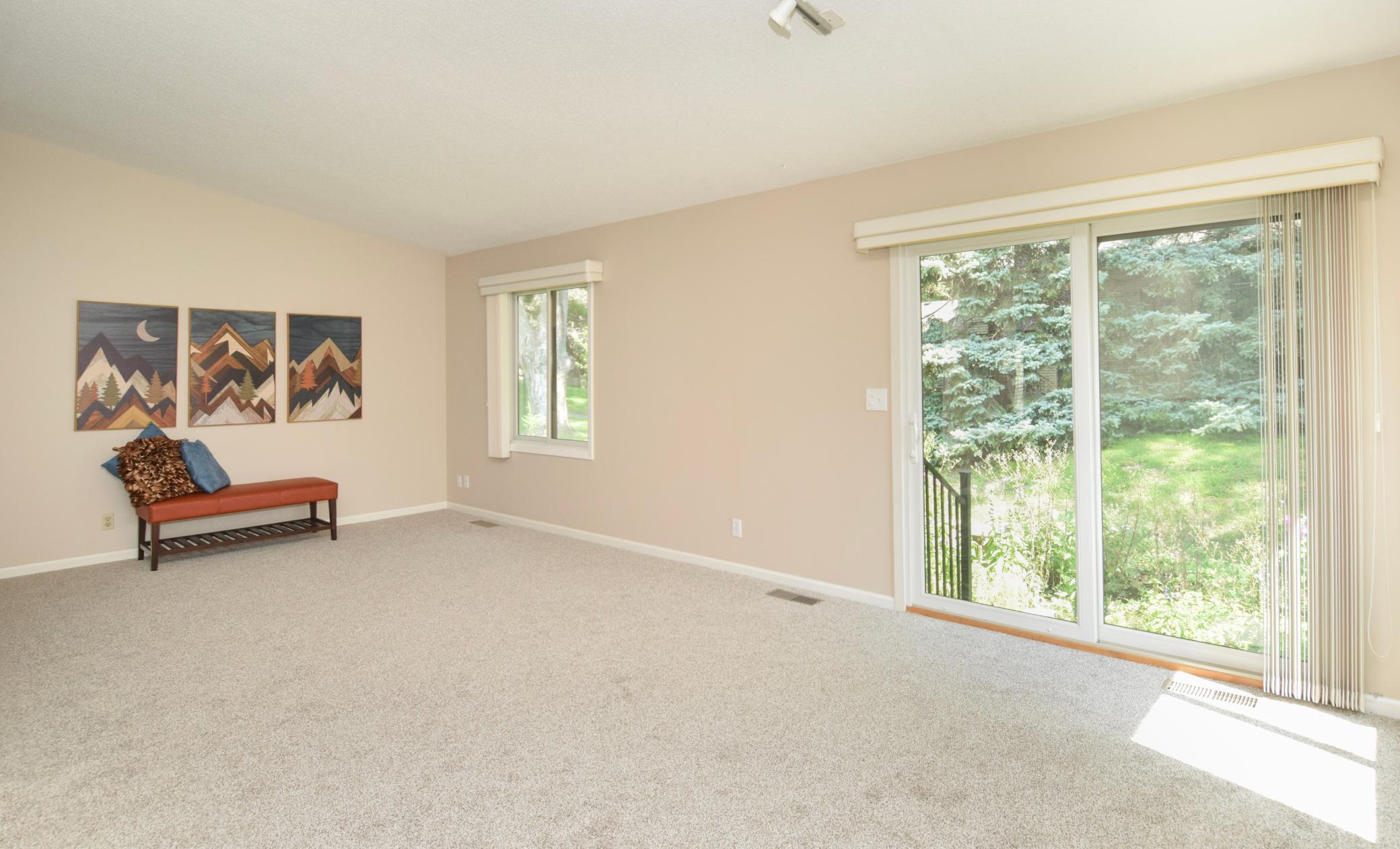 Check out the size of the 23 x 12 living room!