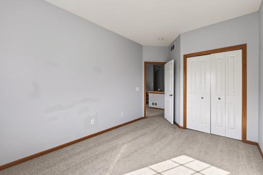 2nd bedroom walks out to a bathroom on the right.