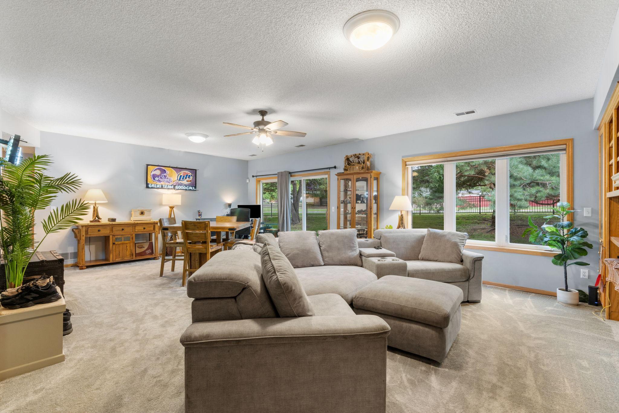 Lower Level Family Room w/ Walkout