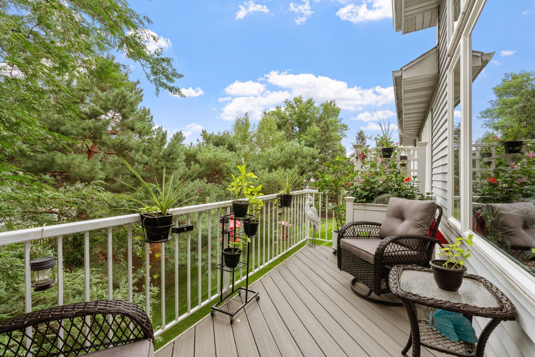 Deck off Sunroom